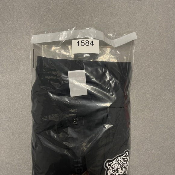 Nike Tigers Jacket Mens Large Black Snarling Tiger Full Zip Windbreaker Sample - Picture 13 of 13